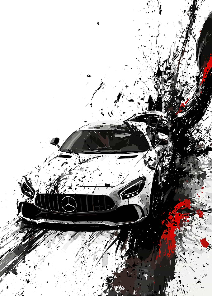 Mercedes-AMG GT Abstract Art