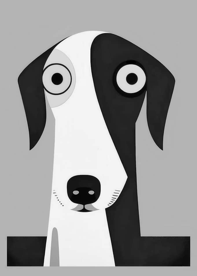 Abstract Dog Portrait