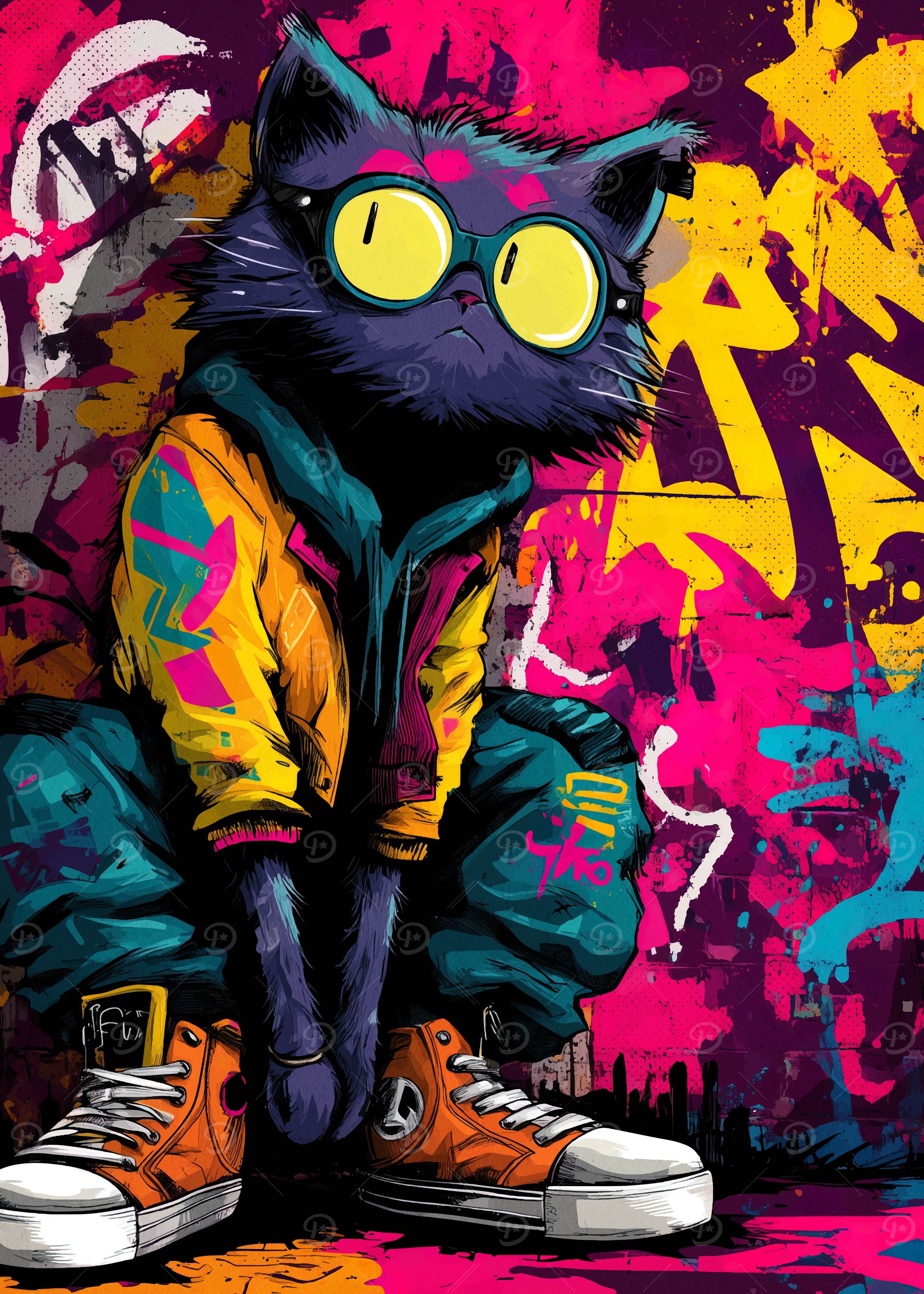 Cool Cat in Urban Style