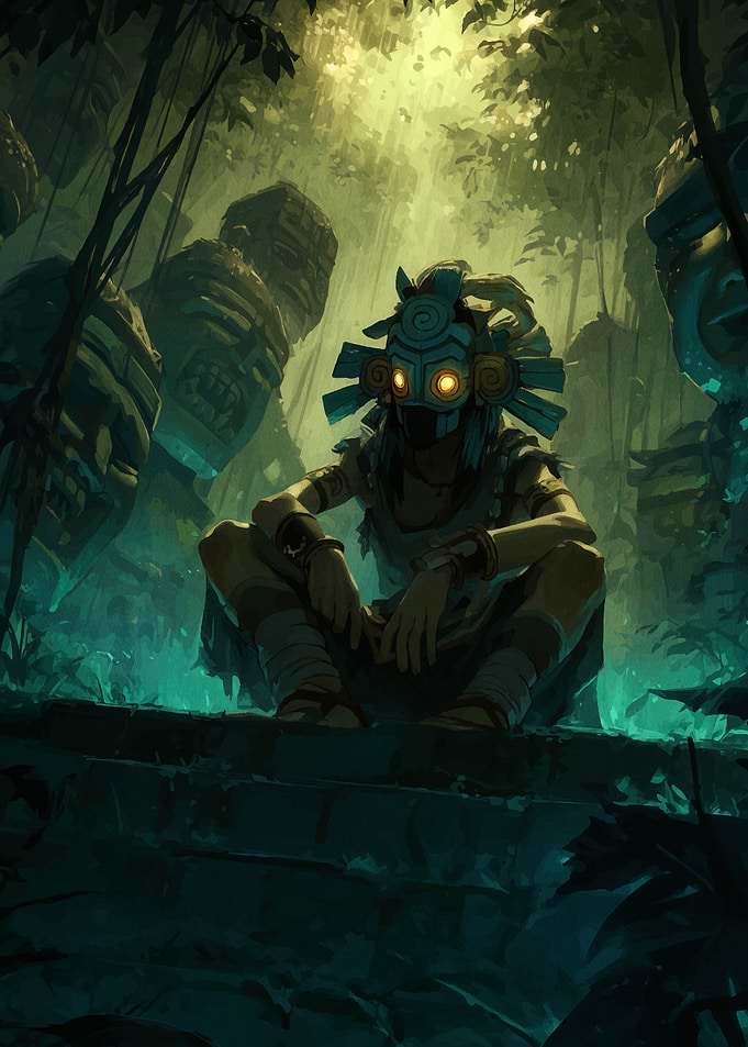 Majora's Mask in a Jungle Setting