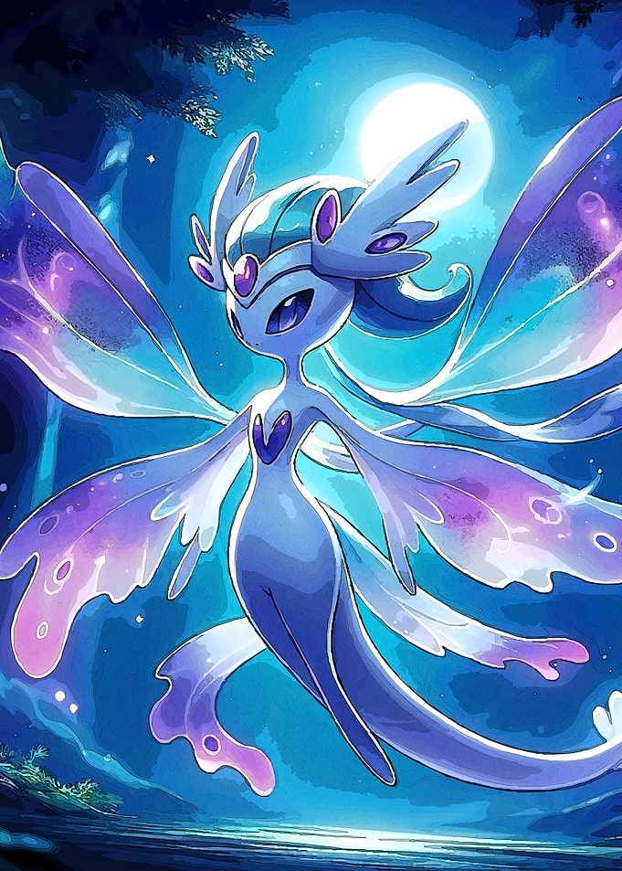Elegant Blue Fairy Creature