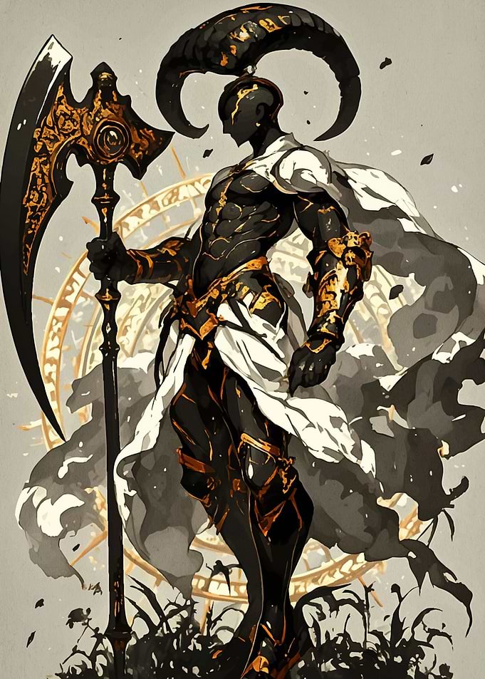 Warrior Scythe Horned