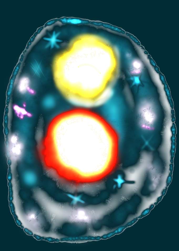 Abstract Celestial Body with Stars Luminous Space Stone