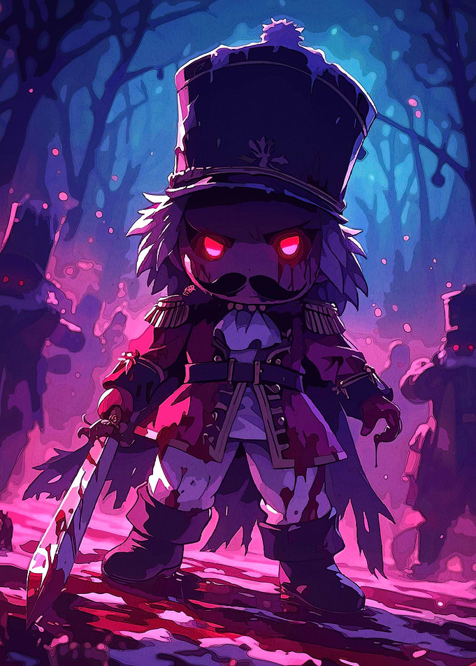 Creepy Nutcracker Sword Dark