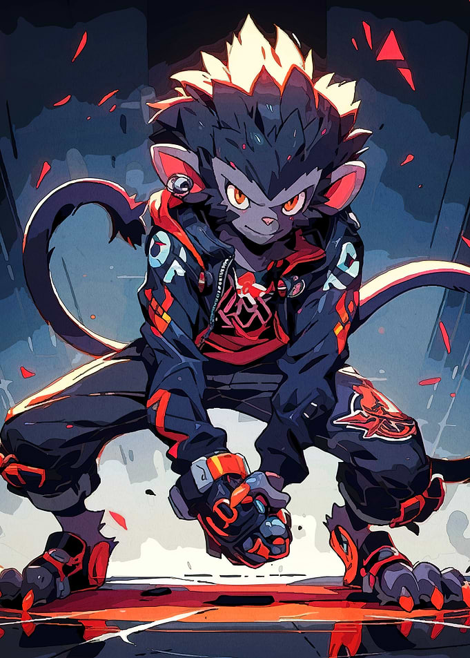 Stylized Monkey Character