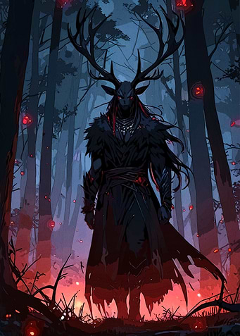Dark Forest Spirit Antlers