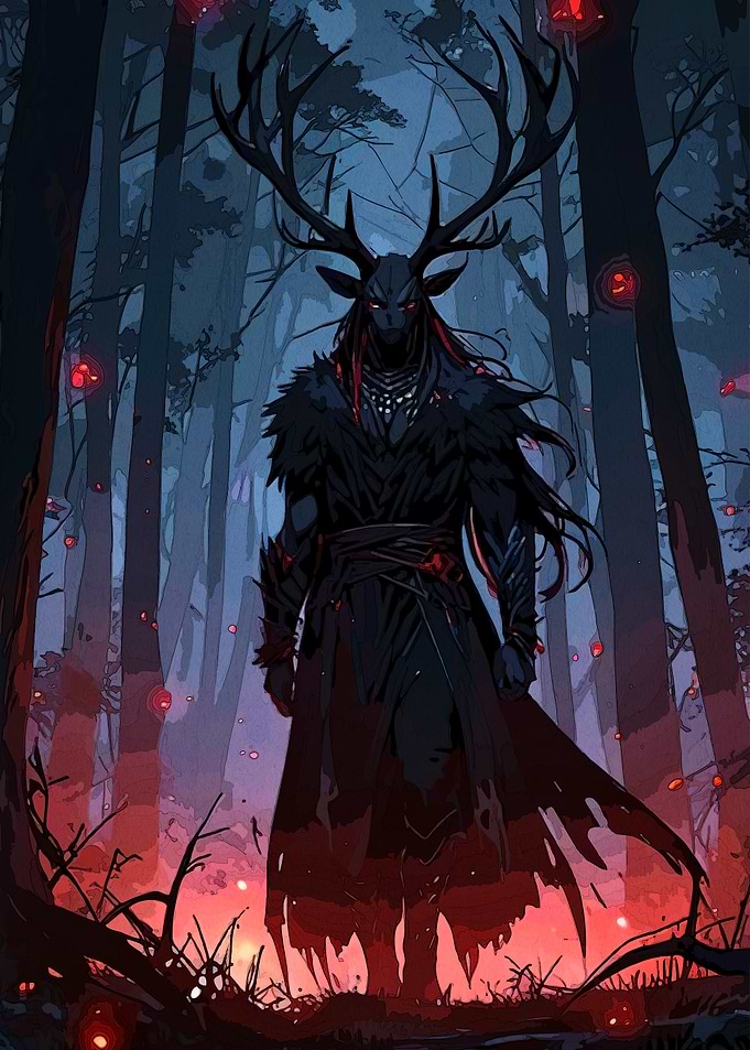Dark Forest Spirit Antlers