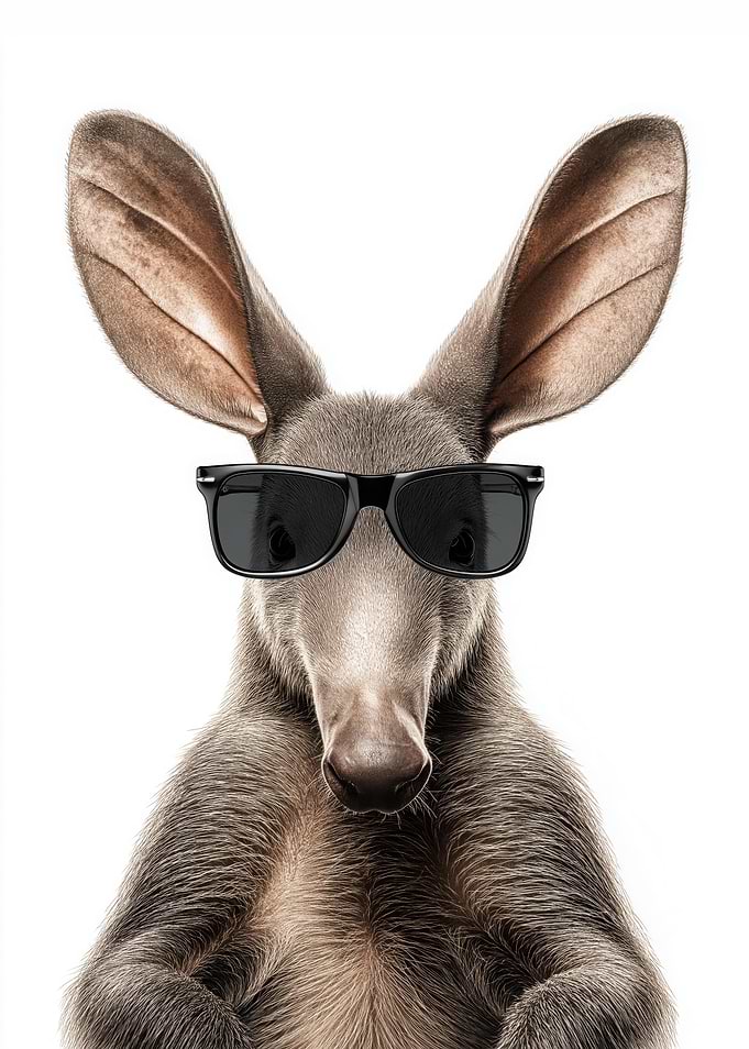 Cool Aardvark with Sunglasses