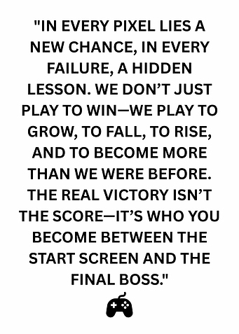 Gaming quote: Pixel, Failure, Victory
