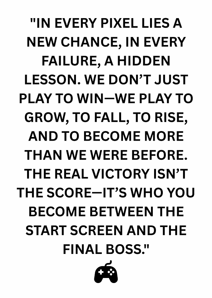 Gaming quote: Pixel, Failure, Victory