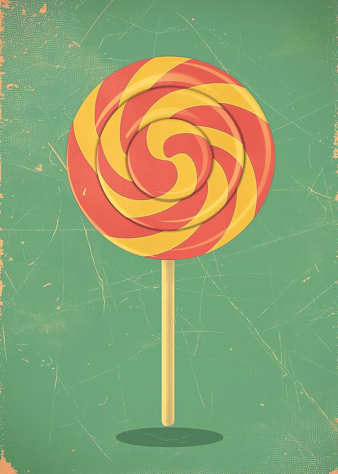 Retro Lollipop Art
