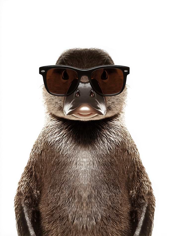 Cool Platypus with Sunglasses