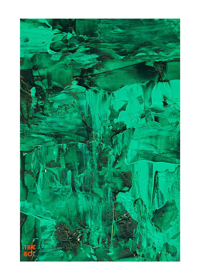 Abstract Green Painting
