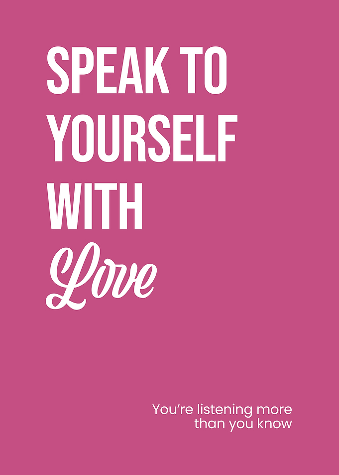 Speak to Yourself Inspirational Quote