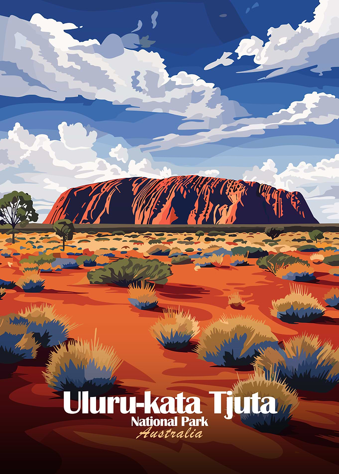 Uluru-Kata Tjuta National Park Illustration