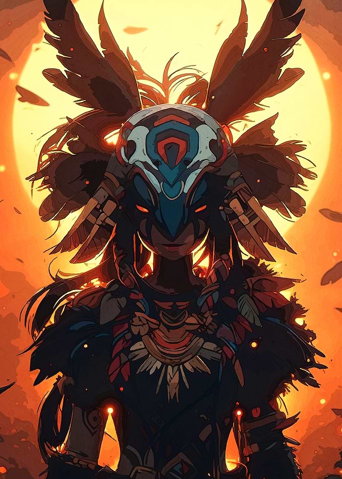 Mystic Warrior Feathered Headdress