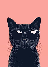 Cool Cat with Sunglasses