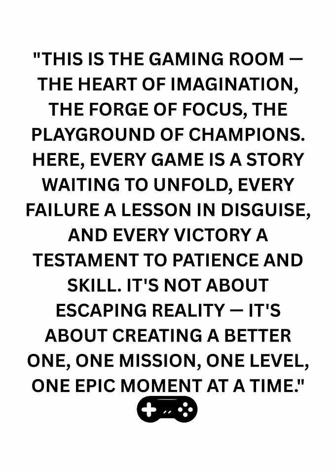 Gaming Room Inspirational Quote Poster