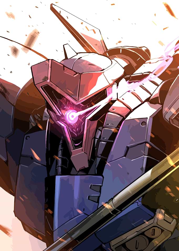 Anime Robot with Laser Eye