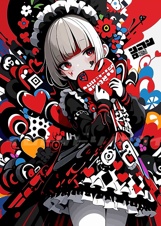 Anime Girl with Heart