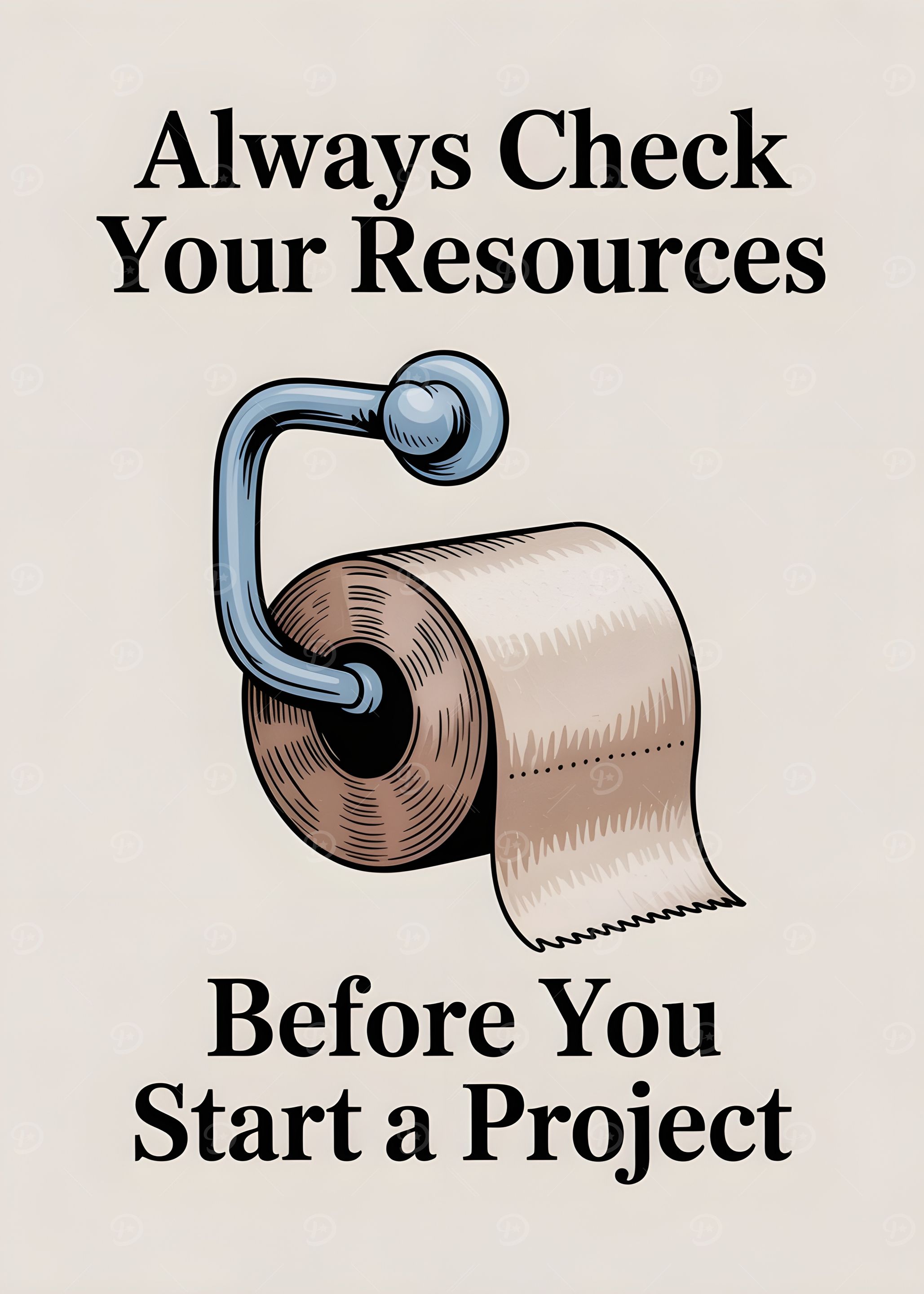Always Check Your Resources Poster