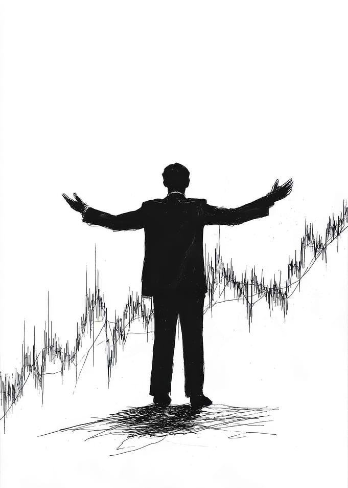 Financial Success Silhouette