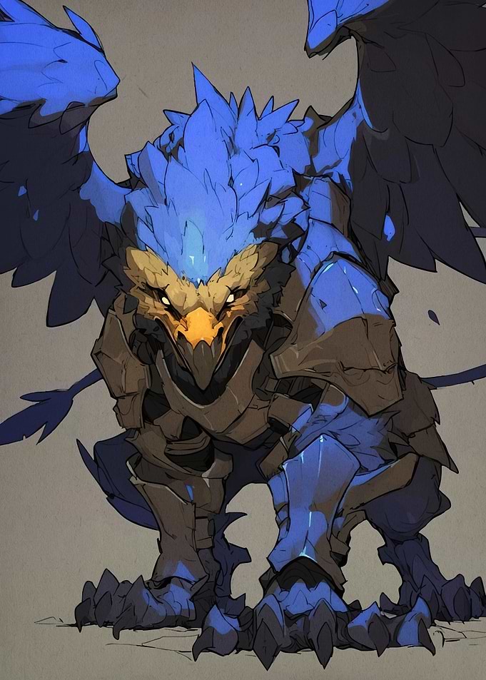Blue Armored Griffin