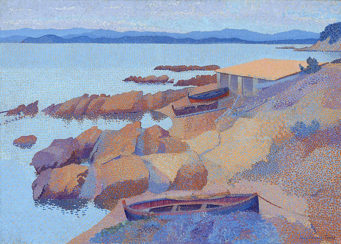 Seascape with Boats and Building