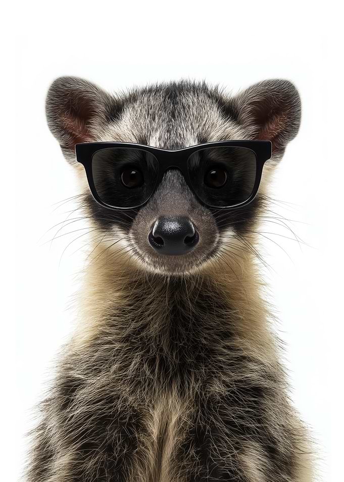 Cool Civet with Sunglasses Portrait