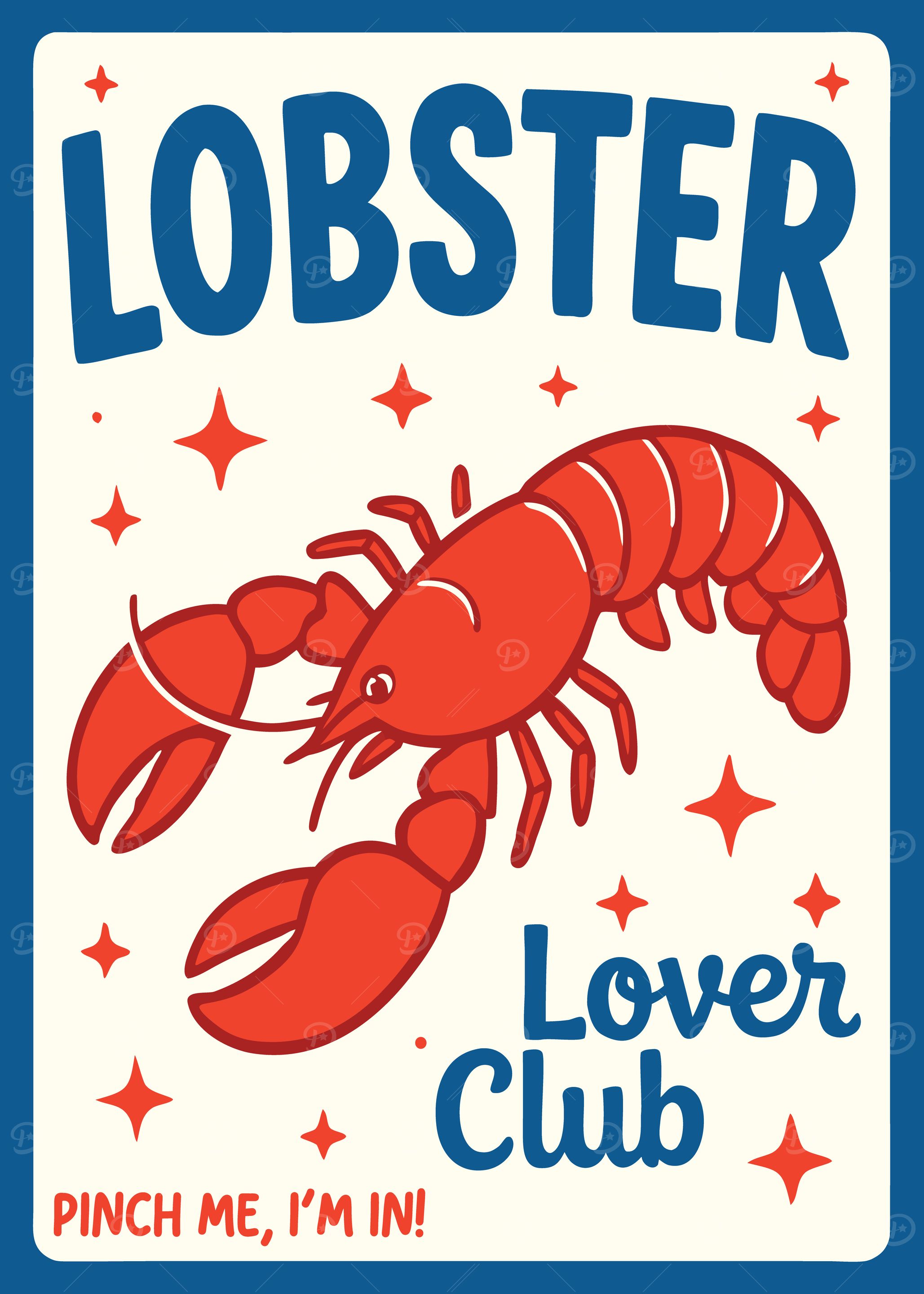 Lobster Lover Club Graphic Art