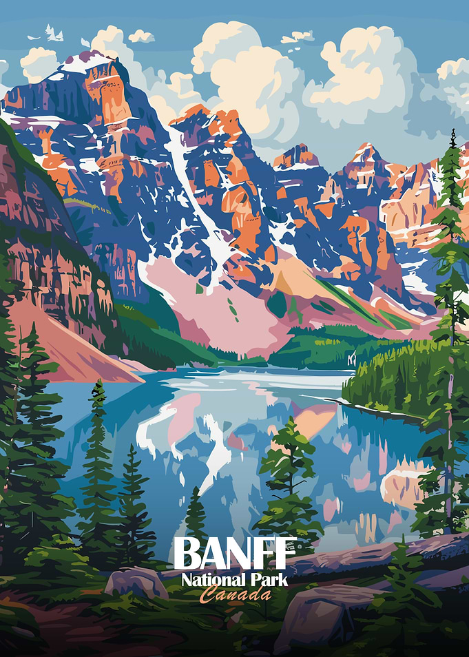 Banff National Park Canada Landscape Art