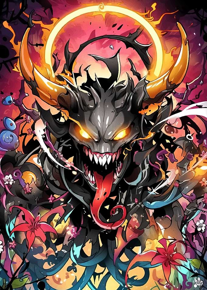 Demon Fiery Halo