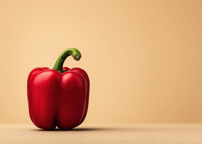 Red Bell Pepper Still Life