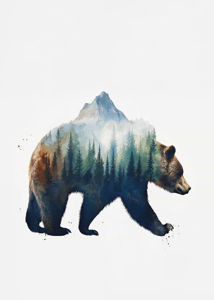 Mountain Bear Forest Decor