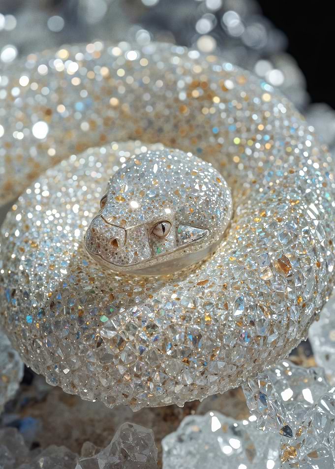Crystalline Serpent: The Diamondback Viper