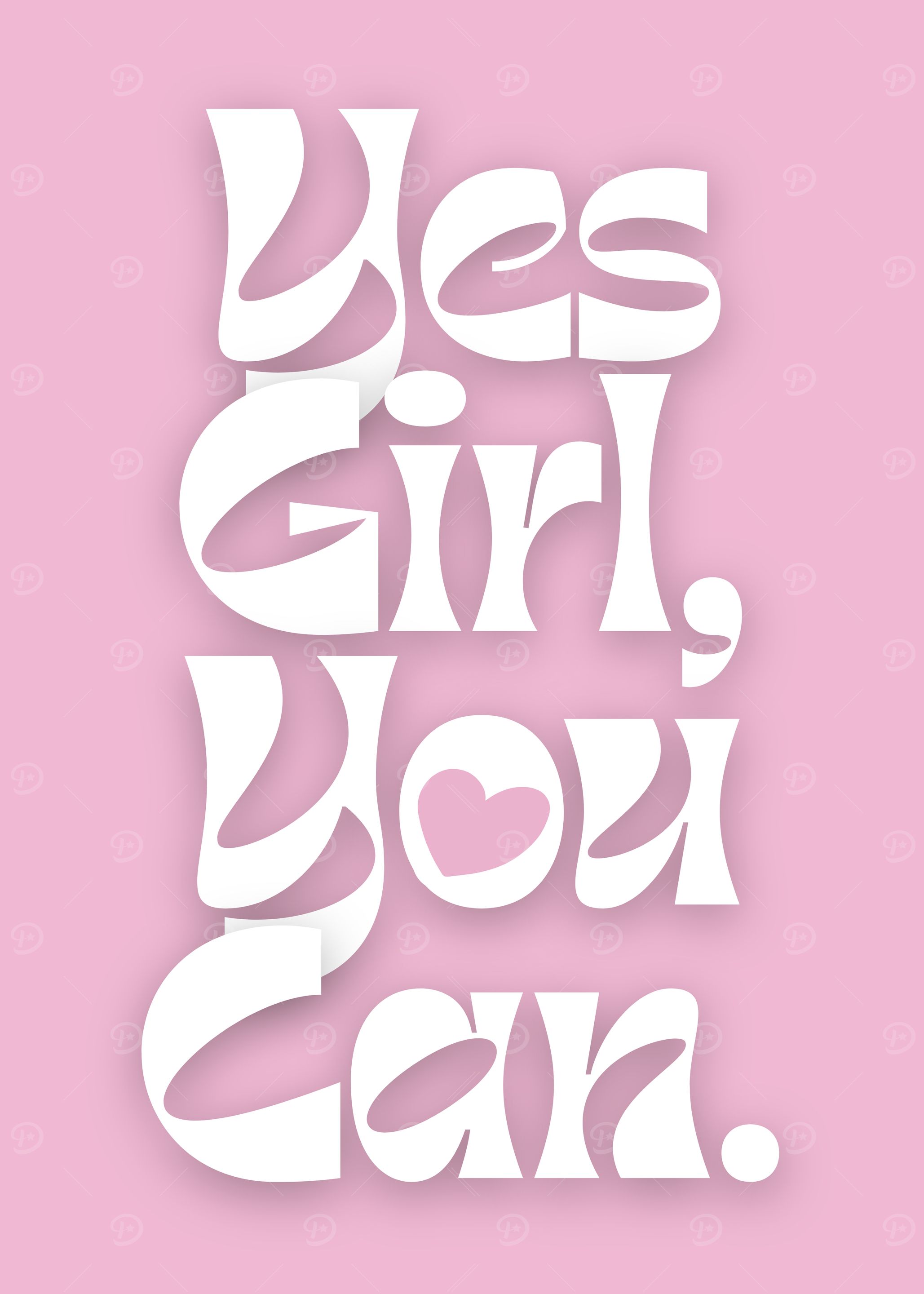 Yes Girl, You Can - Pink