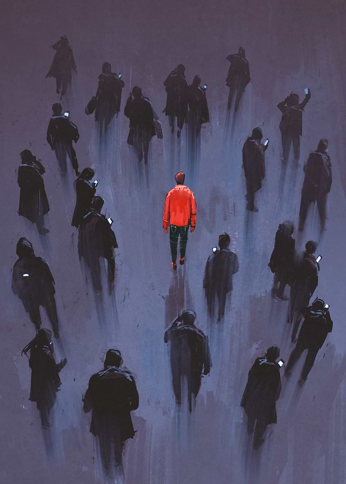 Unique soul in a Crowd
