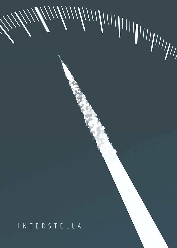 Interstellar Movie Poster Minimalist Design