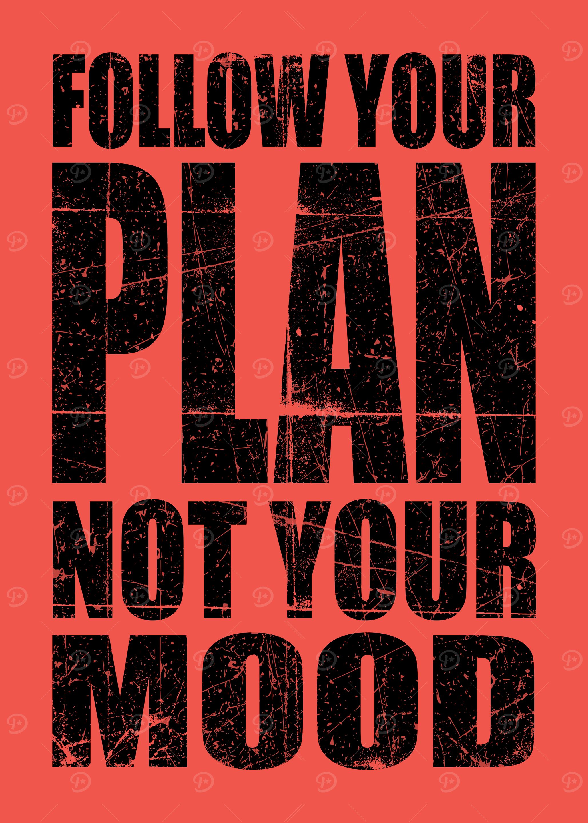 Follow Your Plan Motivational Mindset for Success