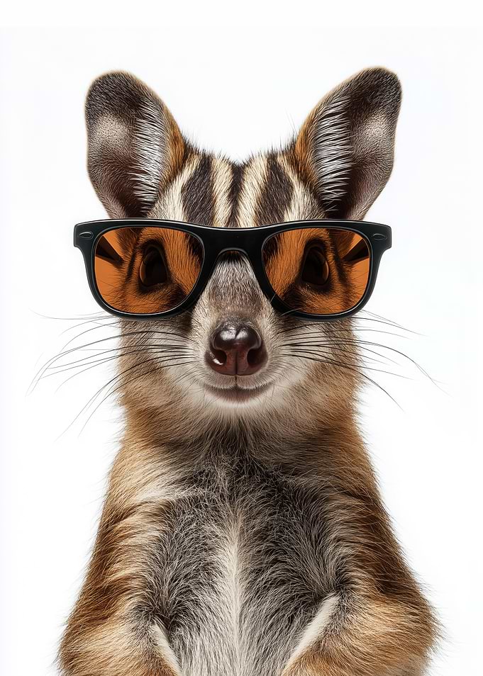 Cool Numbat with Sunglasses Portrait