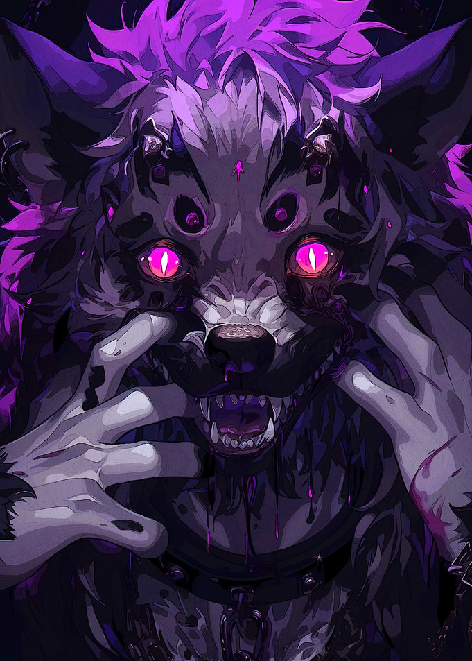 Purple Wolf Monster