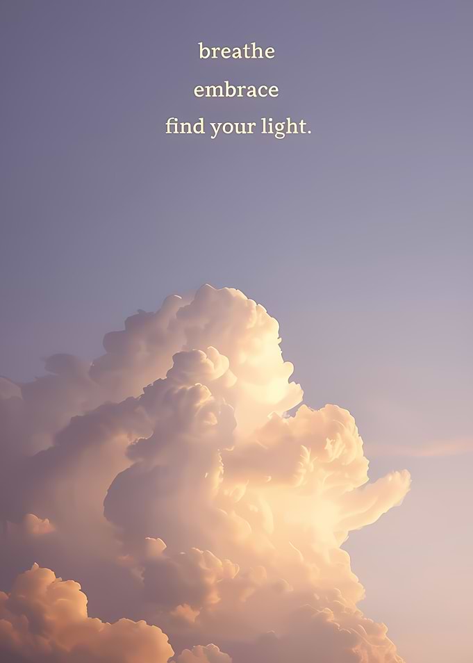 Inspirational Clouds with Text
