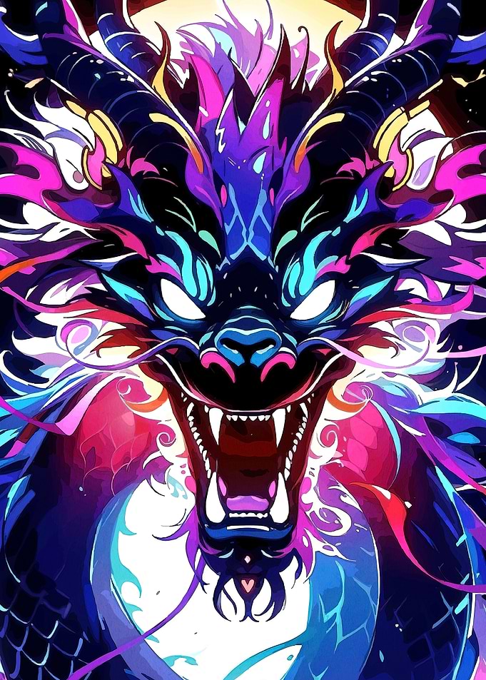 Colorful Dragon Animal