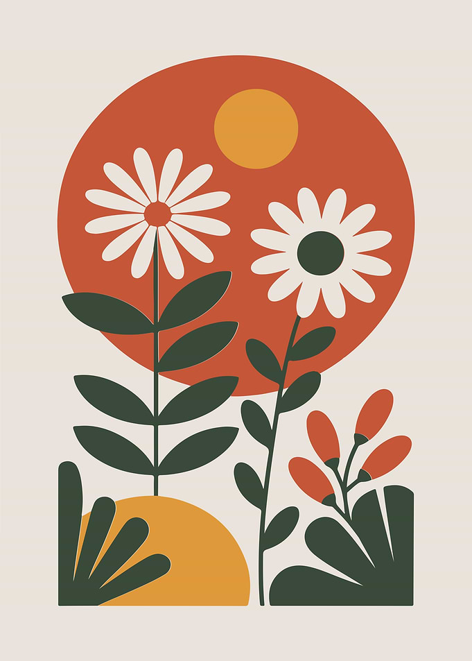 Floral Abstract Art Print
