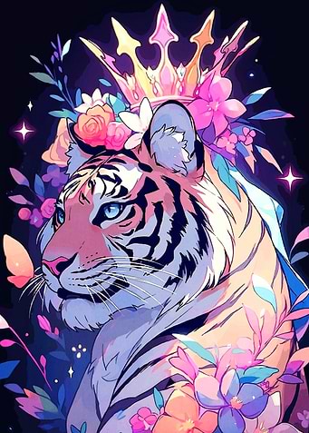 Floral Crowned Tiger