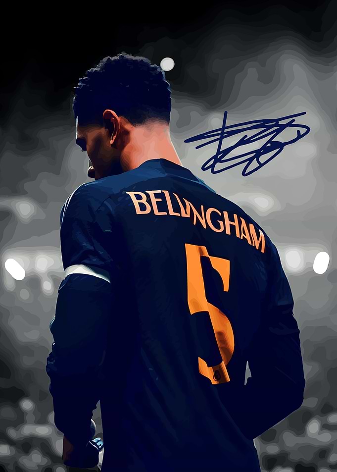 Jude Bellingham Soccer Jersey Art