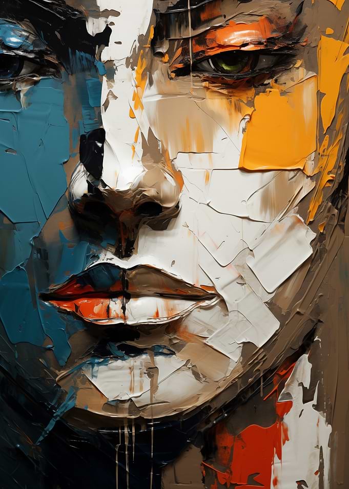 Abstract Portrait Painting