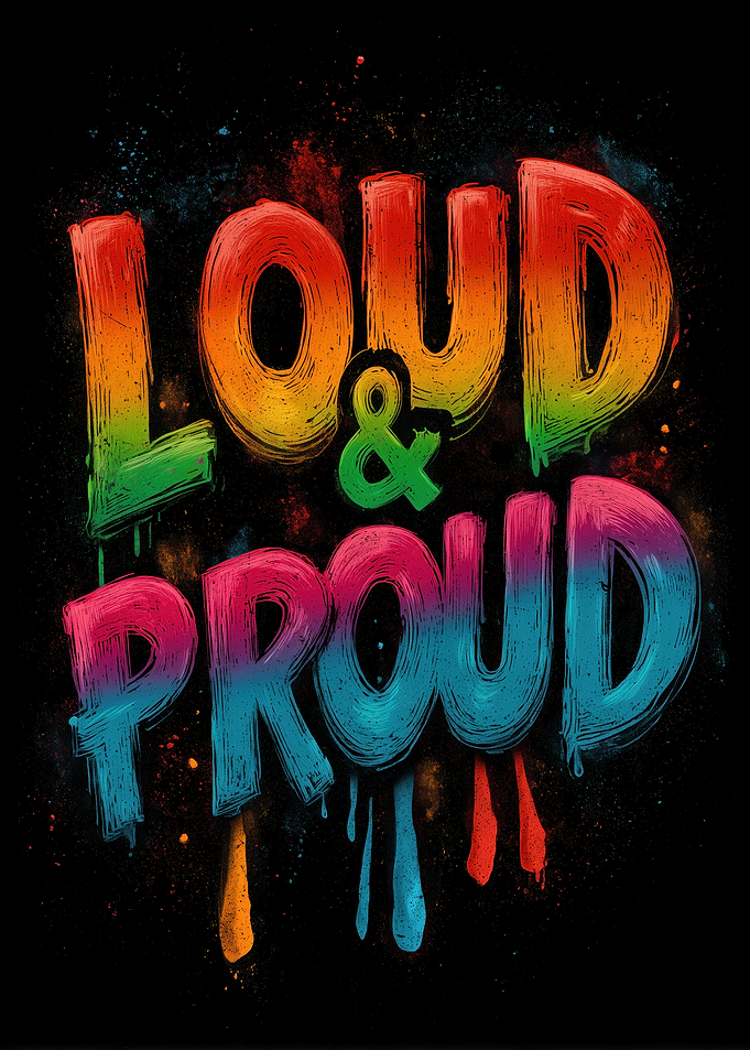 Loud and Proud Colorful Queer Art