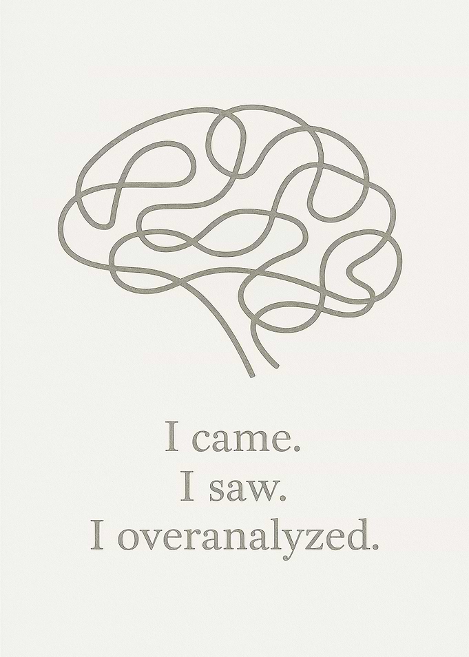Overanalyzed Brain Genius Gift