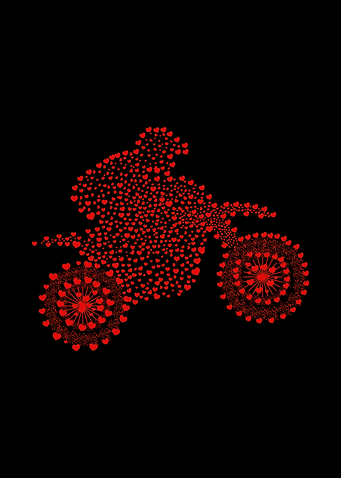 Motorcycle Made of Hearts